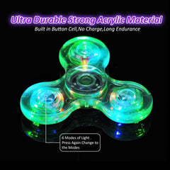 Crystal LED light Fidget Spinner